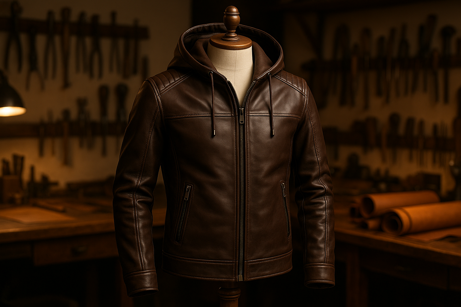 Making a Custom Hooded Leather Jacket
